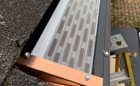 IceArmour micro mesh gutter guards for preventing ice dams
